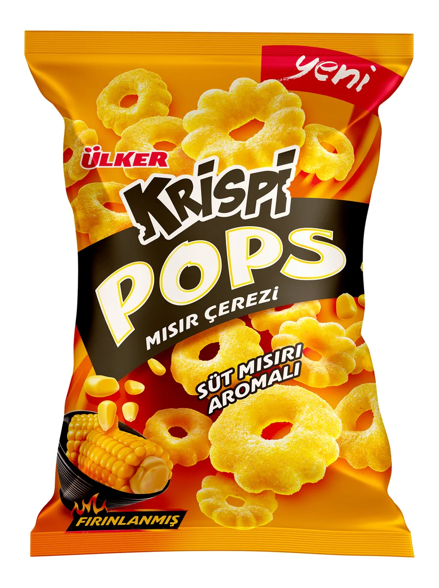 Ülker Krispi Pops Süt Mısırı Aromalı 40 g