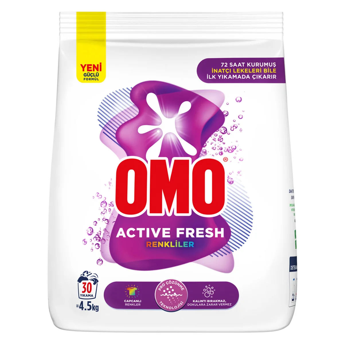 Omo Active Fresh Renkliler Toz Deterjan 4.5 Kg
