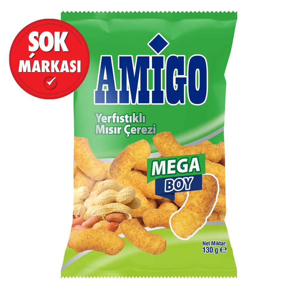 Amigo Yer Fıstıklı Mısır Çerezi Mega Boy 150 g