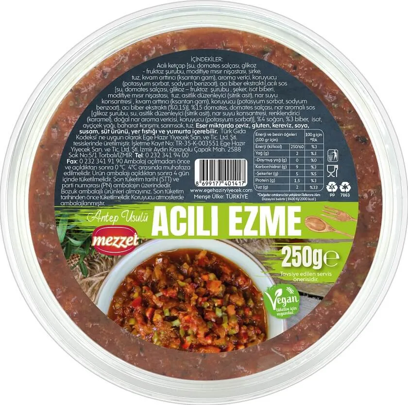 Mezzet Acılı Ezme 250 g