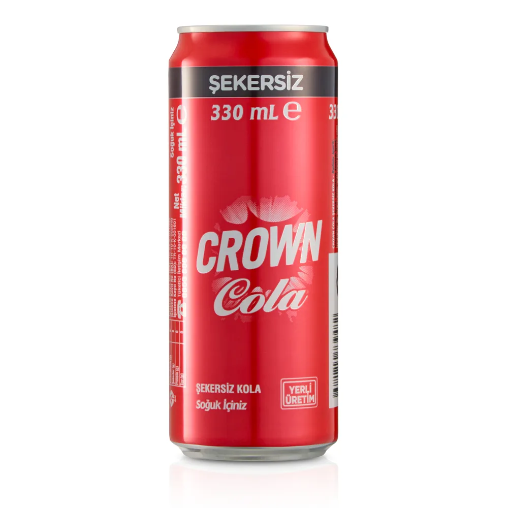 Crown Cola Şekersiz Kutu 330 ml