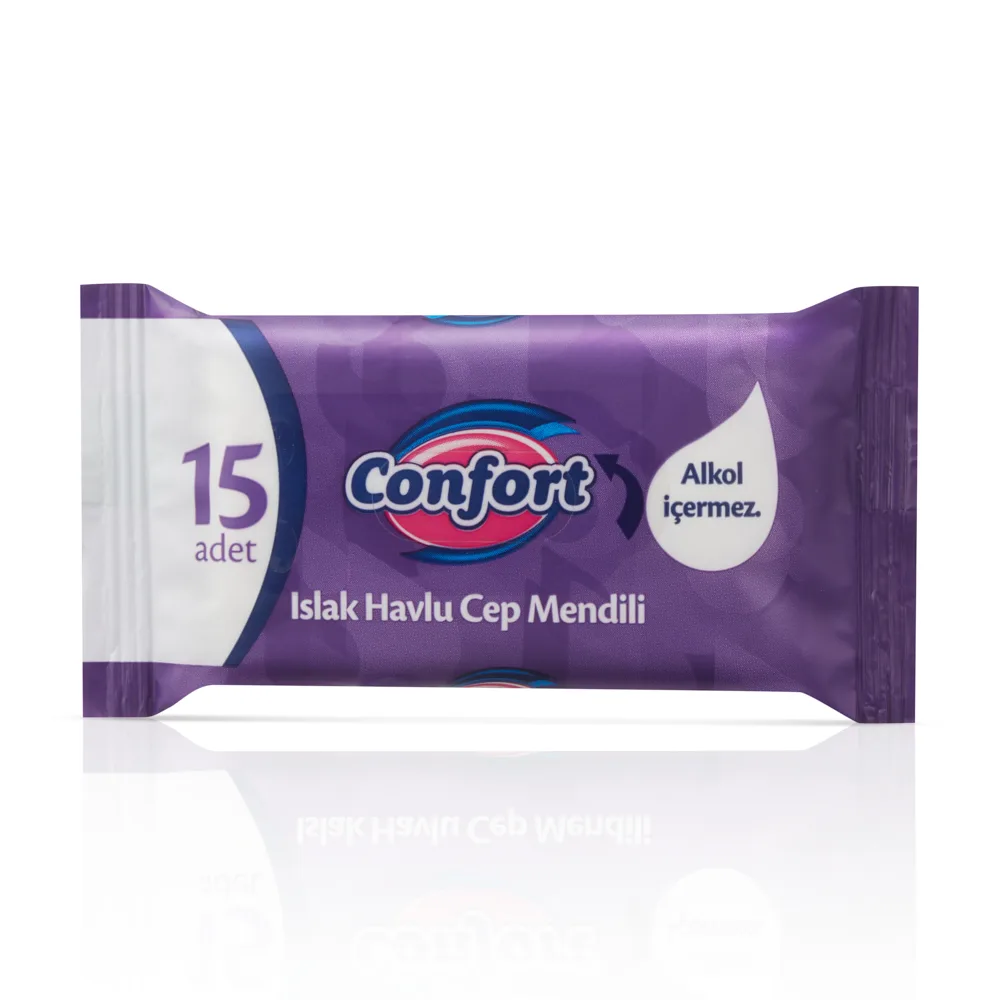 Confort Islak Havlu Cep Mendili 3*15 Adet