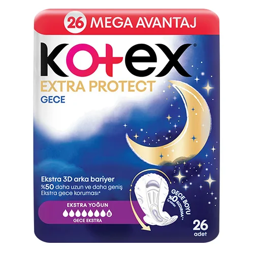 Kotex Extra Protect Gece 26'lı
